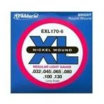 D'addario EXL1706 6 Telli 0.32 130 Bas Tel Set