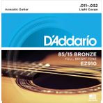Daddarıo Ez910 Akustik Gitar Tel Seti, 85/15 Bronze, Lıght Gauge D'addario Ez910, 85/15 Bronze - Light - Akustik Gitar Tel Seti (011-052)
