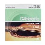 Daddarıo Ez920 Daddarıo Ez920 Akustik Gitar Tel Seti, 85/15 Bronze, Medıum Lıght