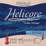 D'Addario H312H Helicore 4/4 Keman Tek Teli - A (La) Notası - Heavy (Profesyonel) | Çok Lifli Çelik Çekirdek, Yüksek Tan