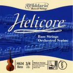 D'addario H614 Helicore Tek Kontrabas Mi (E) Teli (3/4) | Güçlü Alt Frekans Desteği Odaklanmış Rezonans Ve Dayanıklı Krom Sargı