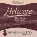 D'Addario HS613 Helicore Tek Kontrabas Mi (E) Teli (3/4 - Solo) | Solo Performanslar İçin Optimize Edilmiş Tansiyon Net