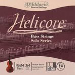 D'Addario HS614 Helicore Tek Kontrabas Fa# (F#) Teli (3/4 - Solo) | Yüksek Pozisyonlarda Net Duyum Özel Solo Akort Uyumu