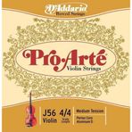 D'Addario J56 Pro-Arté Keman Tel Seti (4/4) | Naylon Özlü Yumuşak Tını Neme Karşı Toleranslı Yapı ve Konforlu Parmak Tuş