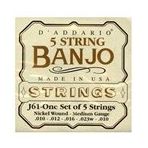 D'addario J61 Set Nikel Medium Tension Banjo Banço Tel
