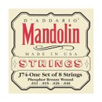 D'addario J74 Phos Brz Med Mandolin Tel Set