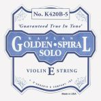 Daddarıo K420b5 Keman Tek Teli, Kaplan, Golden Spiral Solo, Scale Keman Tel Kaplan Gss Kemane Mi Ball Hvy