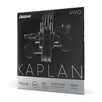 D'Addario Kaplan Vivo keman telleri - Tam set - KV310 4/4H - keman telleri - 4/4 ölçek, yüksek gerilim