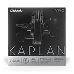 D'Addario KV311-4/4M Kaplan Vivo E tekli tel, yüksek karbon çelik 4/4 orta keman