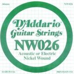 D'addario NW026 Nikel Wound Re Elektro Akustik Tel
