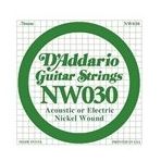 D'addario NW030 Nikel Wound La Elektro Akustik Tel