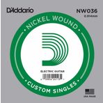 D'addario NW036 La Akustik Tel Nikel Wound Elektro Akustik Tel