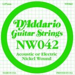 D'addario NW042 Nikel Wound Kalın Mi Elektro Akustik Tel