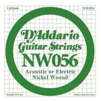 D'Addario NW056 Nickel Wound Elektro ve Akustik Gitar Tek Teli - .056 (Aksesuar) Ekstra Kalın Yapı, Maksimum Rezonans, Caz ve Ritim Gitar İçin Güçlü Çıkış Gücü