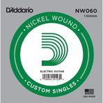 D'Addario NW060 Nickel Wound Elektro ve Akustik Gitar Tek Teli - .060 (Aksesuar) | Bariton ve Drop Akortlar İçin Özel Ka
