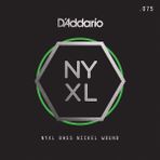 D'addario NYXLB075 Gauge NYXL Serisi Nikel Sarım Bas Tek Tel