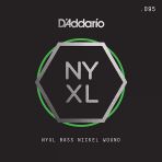 D'Addario NYXLB095 NYXL Serisi Bas Gitar Tek Teli - .095 (Profesyonel) Dengeli Gerilim, Modern Bas Tonları İçin Optimize Edilmiş Manyetik Tepki ve Üstün Mukavemet