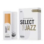 D'Addario Organik Select Jazz Filed Alto Saksafon Ruh Dilleri - Saksafon Boruları - İlk ve Tek Organik Kamış Borusu - 3 Orta, 5 Paket