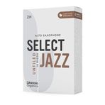 D'Addario Organik Select Jazz Unfiled Alto Saksafon Ruh Dilleri - Saksafon Boruları - İlk ve Tek Organik Kamış Borusu - 2 Sert, 5 Paket