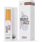 D'addario ORRS05TSX2S Organic Select Jazz Unfiled Tenor Saksafon Kamışı No: 2 Soft (Profesyonel/caz) - 5'li Paket | Kimyasalsız Organik Tarım Sertifikalı ve Esnek Çalım