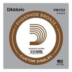 Daddario PB032 Akustik Gitar Tek Tel Phosphor Bronze