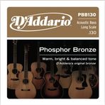 D'Addario PBB130 Phosphor Bronze Akustik Bas Gitar Tek Teli - .130 (Aksesuar) | 5 Telli Akustik Baslar İçin B Teli veya