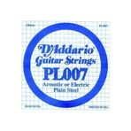 D'addario PL007 Plain Steel Elektro Tek Tel