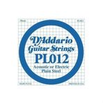 D'addario PL012 Plain Steel Elektro Tek Tel
