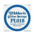 D'addario PL018 Plaın Steel Elektro Tek Tel