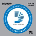 D'addario PL022 Plaın Steel Elektro Tek Tel