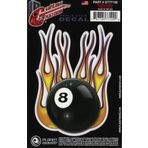 D'Addario Planet Waves Flame 8 Ball GT77109 Gitar Sticker