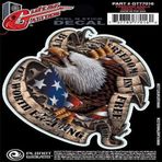 D'Addario Planet Waves Freedom Eagle GT77016 Gitar Sticker