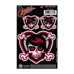 D'Addario Planet Waves GT77032 Gitar Tattoo Sticker - Emo Girl Skull (Aksesuar) | İz Bırakmayan Yapışkan Teknolojisi, Ki