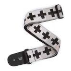 D'Addario Planetwaves T20W1509 Gitar Askısı Dokuma Checkered Crosses - 10 cm - Renkli