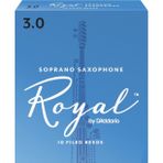 D'Addario RIB1030 Royal Soprano Saksafon Kamışı No: 3.0 (Orta Seviye/Eğitim) - 10'lu Paket | Caz ve Klasik İçin Çok Yönl