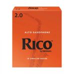D'addario RJA1020 Rico Orange Box Alto Saksafon Kamışı No: 2.0 (Başlangıç/eğitim) - 10'lu Paket | Klasik Turuncu Kutu, Caz ve Eğitim Için Ideal Standart