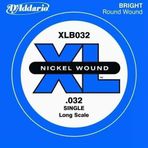 D'addario Xlb032 Xl Nickel Wound Bas Gitar Tek Teli - 0.032 İnç (Aksesuar) | Nikel Sargılı Çelik Çekirdek, Parlak Ton Karakteri, Berrak Entonasyon Ve Uzun Ömürlü Manyetik Performans