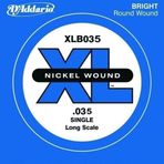 D'Addario XLB035 XL Nickel Wound Bas Gitar Tek Teli - 0.035 İnç (Aksesuar) | Dünya Standardı XL Serisi, Pürüzsüz Hissiya