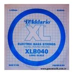 D'addario XLB040 Sol Bass Gitar Tek Teli