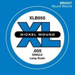 D'Addario XLB055 XL Nickel Wound Bas Gitar Tek Teli ($0.055$ İnç) | Orta Tansiyon, Karakteristik XL Serisi Berraklığı, U