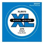 D'addario XLB075 Xl Nickel Wound Bas Gitar Tek Teli ($0.075$ Inç) | Dengeli Alt-Orta Frekanslar, Yüksek Manyetik Çekim Kapasitesi ve Profesyonel Sahne/stüdyo Kullanımı Için Ideal