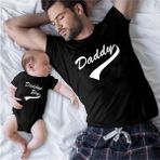 Daddy Daddys Boy Baba Oğul Kız Tshirt(Tek Ürün Fiyatıdır Kombin Yapmak Için 2 Adet Sepete Ekleyiniz) - 2XL - Siyah