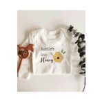 Daddy's Little Honey Uzun Kol Çıtçıtlı Organik Bebek Body, 2-4 Yaş