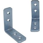 Daders Home 10 Adet Orta Yük L Demir Gönye Köşebent 2.5X18X45X45MM - Mobilya, Dolap, Raf, Masa,, Kitaplık, Ahşap Kenar Köşe Bağlantı Birleştirme Sabitleme Demiri - L Metal Montaj Tamir Aparatı - Option-1
