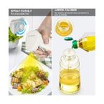 Daders Home 240ML Yağ Zeytinyağı Püskürtücü, Airfryer Sprey Şişesi, Cam Yağ Spreyi, Hava Fritözü Için Yağlık, Barbekü, Salata, Pişirme, Izgara Mutfak Aletleri, Yağdanlık (Sarı)