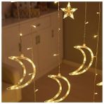 Daders Home 3 Metre LED Işıklı 10'lu Ay Yıldız Işık Zinciri Dekoratif Aydınlatma Ev Dekorasyonu Süsleme Salon Oda Merdiven Balkon Için Yılbaşı Eğlence Doğum Günlerine Özel Aydınlatma - 1 m - 00 Beyaz