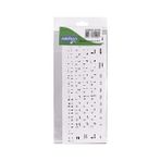 Daders Home 300168 Arapça Q Beyaz Klavye Stiker - 0 - Siyah - Option-1