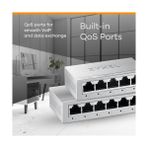 Daders Home 5-Port Gigabit 10/100/1000 Unmanaged Ethernet Switchı | Ethernet Splitter | Masaüstü Veya Duvara Montaj - 1 TB - 10x16 GB