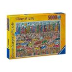 Daders Home 5000 Parça Puzzle Rizzi Şehir - 01-Mavi