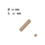 Daders Home Ahşap Yivli Kavela Pimi 10X35MM 100 Adet - Option-1 - 0 - Siyah - 1 Adet